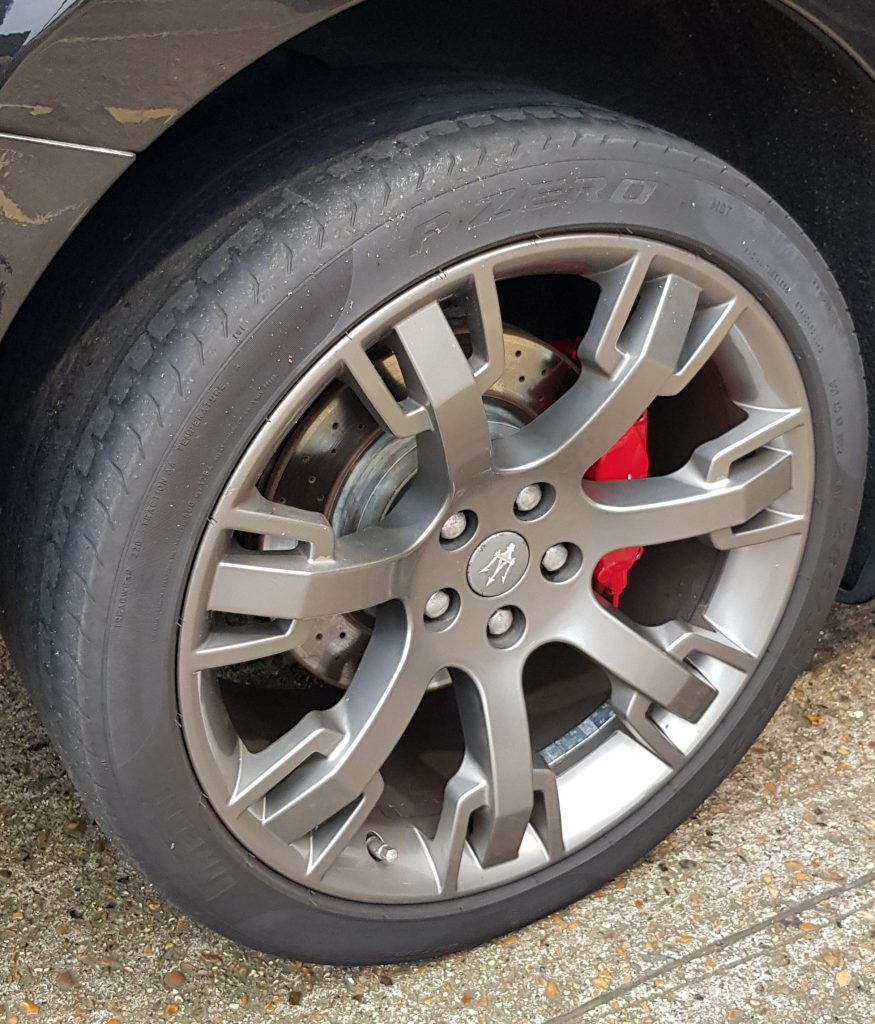 Maserati Trident Rear Wheel Pirelli P Zero Worn