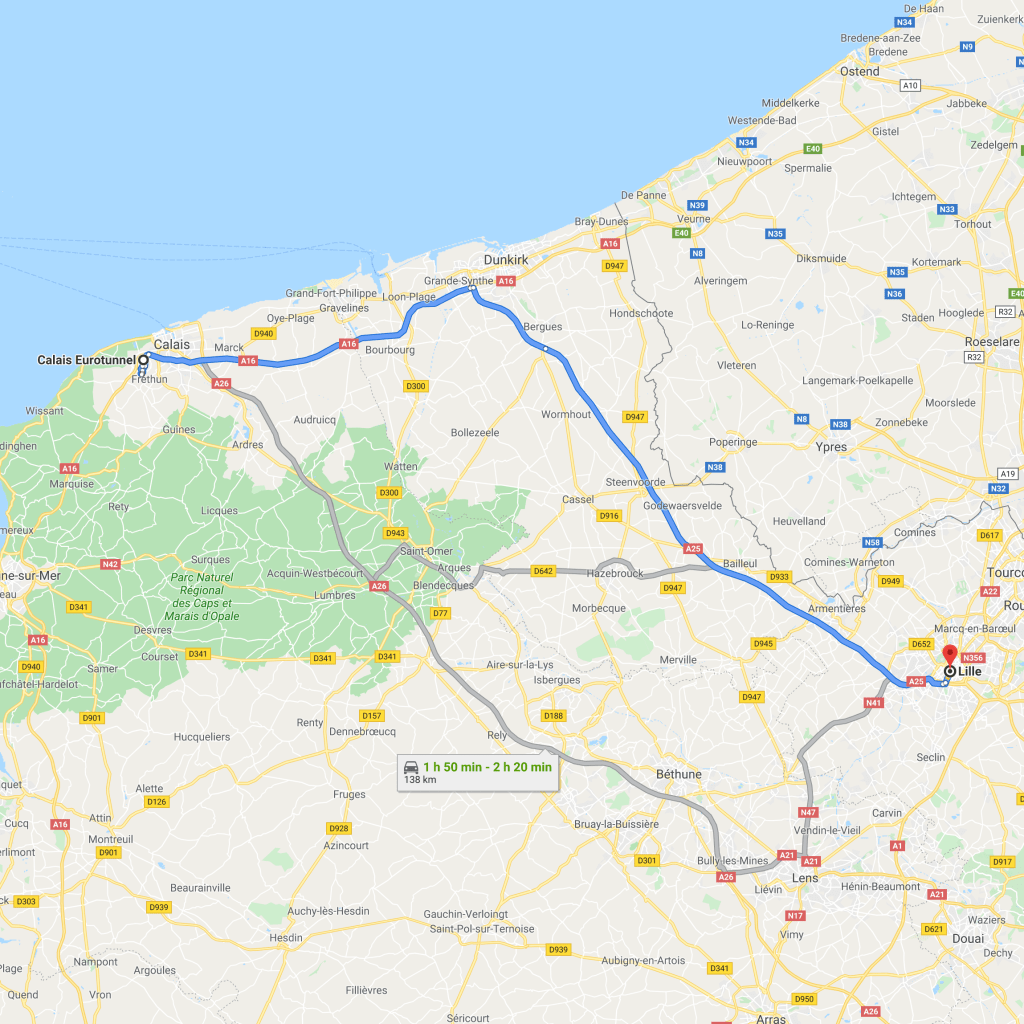 driving map calais lille, weekend road trip, Maserati weekend drive